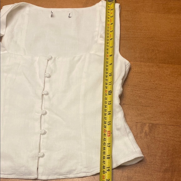 Princess Polly Ivory Button-Up Crop Top - Picture 8 of 10